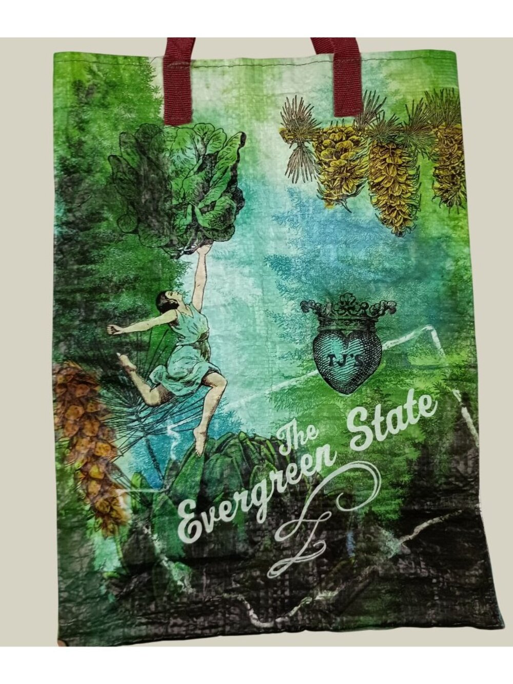Trader Joes Washington State Reusable Grocery Tote Bag Eco Friendly Grocery Gift